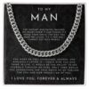 to my man necklace