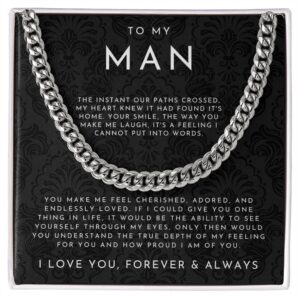 to my man necklace